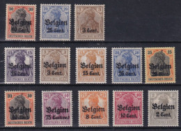 Timbres Belgique België   Occupation Neufs * Avec Charnières - Altri & Non Classificati