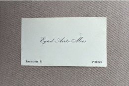 Visitekaartje - Carte Visite / AERTS - MEES / Puurs - Visiting Cards