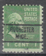 USA Precancel Vorausentwertungen Preo Locals Michigan, Rochester 734 - Preobliterati