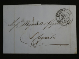 DO 7 FRANCE LETTRE  1830 EPERNAY A COGNAC + AFF. INTERESSANT++ - 1801-1848: Vorläufer XIX