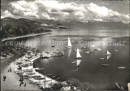 11644492 Ouchy La Rade Lac Leman Et Les Alpes Bateau A Voile Ouchy - Altri & Non Classificati