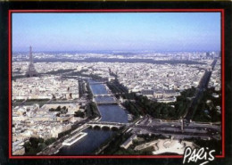 CPM NEUVE - PARIS TOUR EIFFEL,PONTS SUR LA SEINE, ARC DE TRIOMPHE (704)_CP161 - Puentes