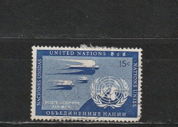 Nations Unies ( New-York ) YT PA 3 Obl : Hirondelles Et ONU - 1951 - Aéreo