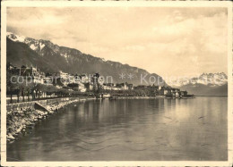 11644449 Montreux VD Vue Generale Lac Leman Et Les Dents Du Midi Montreux - Other & Unclassified