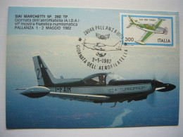 Avion / Airplane / SIAI MARCHETTI SF. 260 TP. / Carte Maximum - 1946-....: Moderne