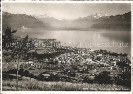 11644413 Vevey VD Vue Depuis Mont Pelerin Lac Leman Et Les Alpes Dents Du Midi V - Altri & Non Classificati