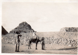 Photographie Photo Vintage Snapshot Afrique Egypte Pyramide Sphynx - Afrika