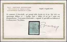Turchia-0102 - Certificato Valore Per Giornali N.7 - Emissione 1892 -Qualità A Vostro Giudizio. - Used Stamps