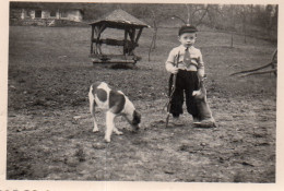 Photographie Photo Vintage Snapshot Chasse Hunting Lièvre Chien - Anonyme Personen