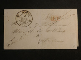 DO 7 FRANCE LETTRE  1EN PORT PAYé 1838 DOUAY A VALENCIENNES   + AFF. INTERESSANT++ - 1801-1848: Voorlopers XIX