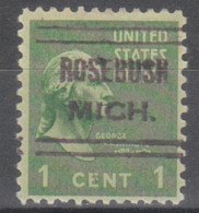 USA Precancel Vorausentwertungen Preo Locals Michigan, Rosebush 632 - Precancels