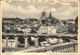 11644325 Lausanne VD Grand Pont Et La Cathedrale Lausanne - Autres & Non Classés