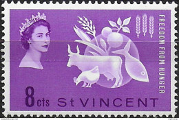 1963 St Vincent Freedom From Hunger 1v. MNH SG N. 204 - Otros & Sin Clasificación