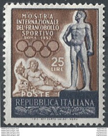 1952 Italia Francobollo Sportivo MNH Sass N. 684 - 1946-60: Nuovi