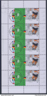 2002 Germania "Calcio Campionati Del Mondo" Emissione Congiunta Con N° 2701/2702 -  Minifoglio Di 5 Coppie, MNH** - Emisiones Comunes