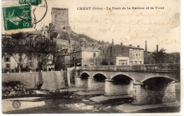 Crest Le Pont De La Drome Et La Tour - Crest