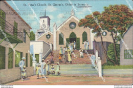 Au453 Cartolina St.peter Church St.george's Oldest In Bermuda - Andere & Zonder Classificatie