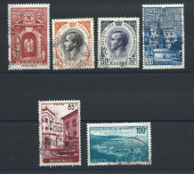 Monaco N°503/06 + 508/09 Obl (FU) 1959 - Prince Rainier III Et Vues - Used Stamps