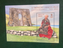 Faroe Islands 2021 -The 50th Anniversary Of Queen Margarette II Accession To The Throne. - Färöer Inseln