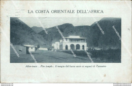 Bg220 Cartolina La Costa Orientale Dell'africa Aden Town Temple 1924 - Altri & Non Classificati