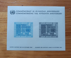 ONU ANIVERSARIO 1960 Yv BF 2 MNH - ONU