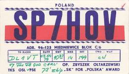 AK 210695 QSL - Poland - Miedniewice - Radio Amatoriale