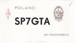 AK 210696 QSL - Poland - Rdomsko - Amateurfunk