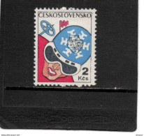 TCHECOSLOVAQUIE 1977 Course à Skis Yvert 2195, Michel 2359 NEUF** MNH - Ongebruikt