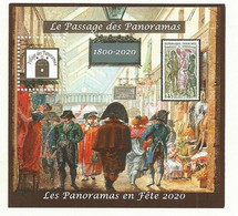 BLOC EMIS PAR LES COMMERCANTS DU PASSAGE DES PANORAMAS BLOC N°1 2020 TIRAGE 1000 EX. - Autres & Non Classés