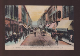 CPA - 37 - Tours - La Rue Nationale (côté Sud) - Animée - Colorisée - Non Circulée - Tours