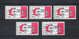 MAROC N°  467  CINQ EXEMPLAIRES  NEUF SANS CHARNIERE  COTE 4.00€     CROIX ROUGE - Marokko (1956-...)