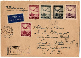 1, 8 POLAND, 1947, AIR MAIL, COVER TO NEW YORK - Other & Unclassified