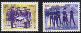 Norway Norge 2000 War School 250 Years Anniversary   Mi 1352-1353  MNH(**) - Brieven En Documenten