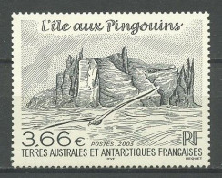 TAAF 2003 N° 362 ** Neuf MNH Superbe C 14,20 € L'Ile Aux Pingouins Faune Oiseaux Birds Animaux - Nuevos