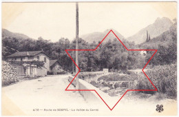 MENTON. Route De SOSPEL. La Vallée Du CAREÏ - (Vers 1900). - Menton