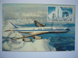 Avion / Airplane / AIR FRANCE / Boeing 707 / Affranchissement Saint Nazaire 05.11.66. - 1946-....: Moderne