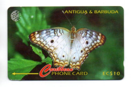 Papillon Butterfly  Caribbean Card Télécarte Antigua & Barbuda Phonecard (K 354) - Antigua Y Barbuda