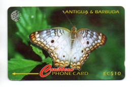 Papillon Butterfly  Caribbean Card Télécarte Antigua & Barbuda Phonecard (K 354) - Antigua En Barbuda