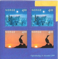 Norge Norway 1999 Millennium (III). Bird And Winter, Mi 1335-1336 From Booklet,  MNH(**) - Nuevos