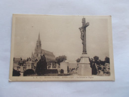 ENVIRONS DE ROUEN  BONSECOURS ( 76 Seine Maritime ) LE CALVAIRE ET L EGLISE - Bonsecours