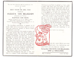 DP Augusta Van Belleghem ° Stekene 1888 † 1960 X Aloysius Van Hoye // Smet Vergauwen - Andachtsbilder