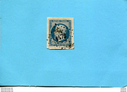 N°10 L Napoléon 25 Centime "République" Bleu-oblitéréPC 1472 Sur Fragment De Lettre- - 1852 Louis-Napoléon