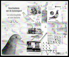 GCD De 2020  "La Colombophilie Et Son Histoire" - B&W Sheetlets, Courtesu Of The Post  [ZN & GC]