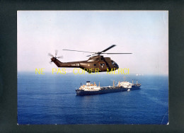 HELICOPTERE SURVOLANT UN CARGO - CLICHE AEROSPATIALE - GRAND FORMAT 18 X 24 - Aviación