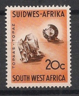 SWA / SOUTH WEST AFRICA - 1967-72 -  N°YT. 293 - Topaze - Neuf Luxe ** / MNH / Postfrisch - Minéraux
