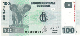 CONGO B320d (= P98d ? ) 100 FRANCS 2013 #ME/G  G&D MUNICH UNC. - República Democrática Del Congo & Zaire