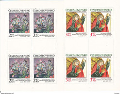 TCHECOSLOVAQUIE 1978 PEINTURES 3 FEUILLES Yvert 2305-2307, Michel 2476-2478 KB NEUF** MNH Cote 35 Euros - Nuevos