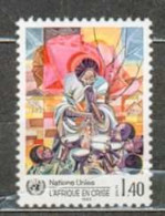ONU GENEVE MNH ** 137 Afrique En Crise Tableau Peintre Alemaychou Gabremedhiu Art - Unused Stamps