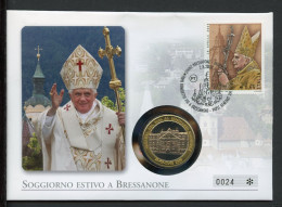 Vatikan Numisbrief 2009 Papst Benedict XVI. In Bressanone (Num318 - Ohne Zuordnung