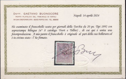 Turchia-0102B - Certificato Valore Per Giornali N.8- Emissione 1892 -Qualità A Vostro Giudizio. - Used Stamps